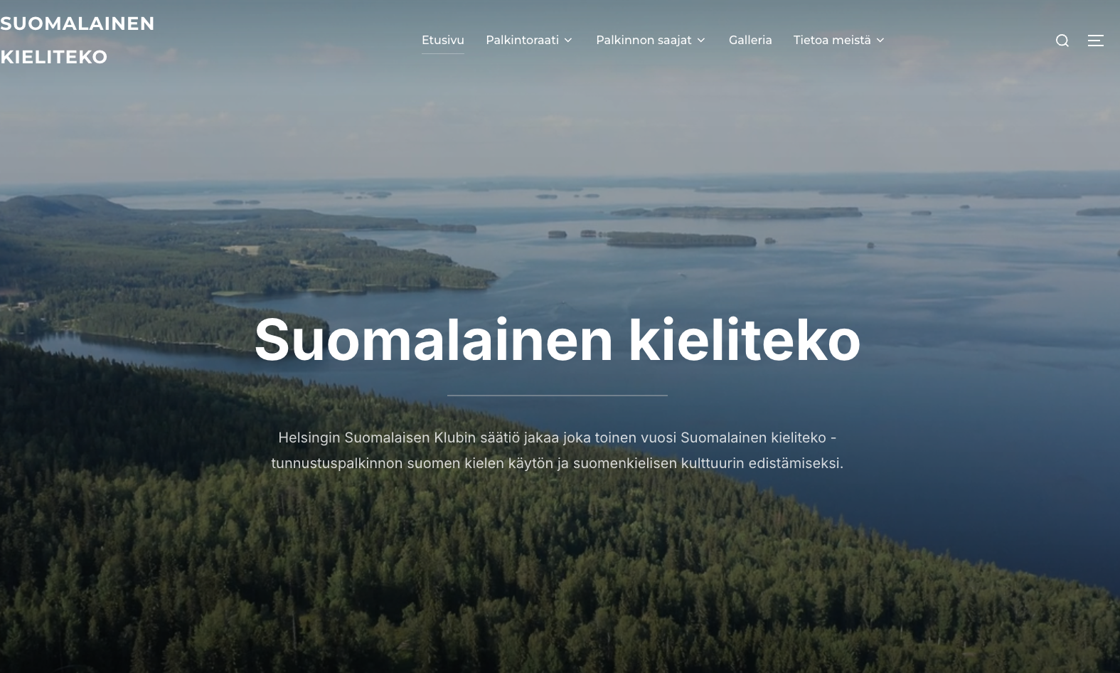 Suomalainen Kieliteko project visual